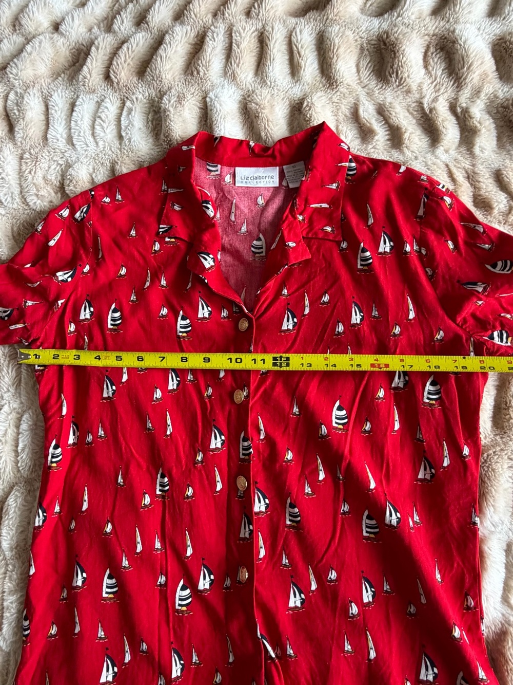 Vintage Liz Claiborne Nautical Top - Picture 9 of 13